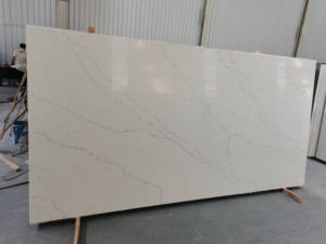 Quartz blanc artificiel poli aspect marbre dalle Double évier cuisine comptoir banc île salle de bain vanité hauts pierre - Product Image 3