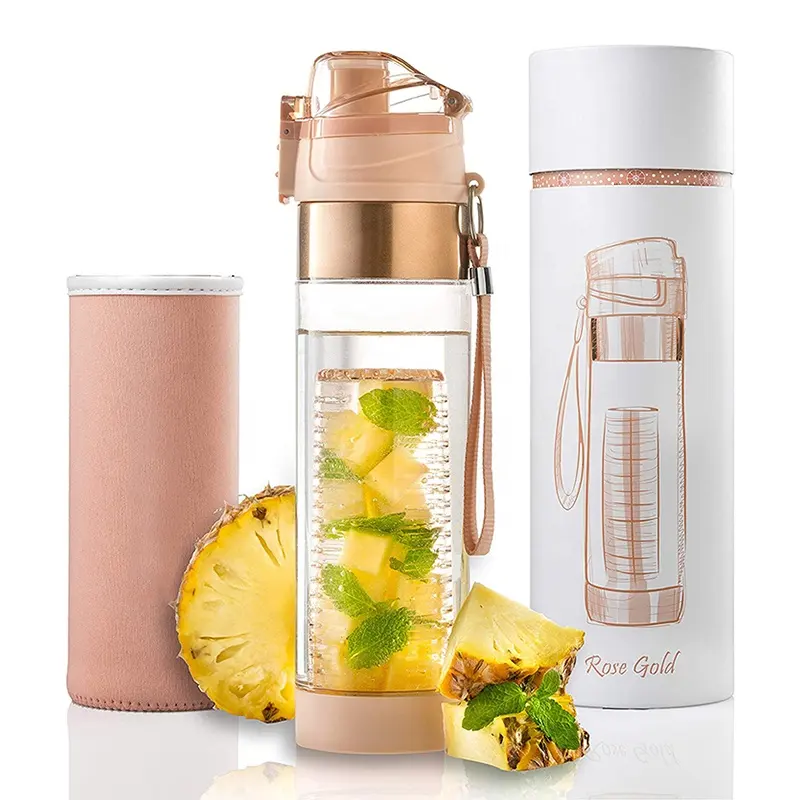 Fruit Infuser Water Bottle With Filter Infuser Drink Outdoor Water Drinking Bottle With Rope