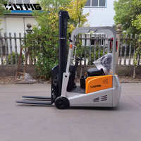 LTMG 1.5ton 2ton mini plomb acide 3 roues chariot élévateur électrique avec levier de vitesse latéral