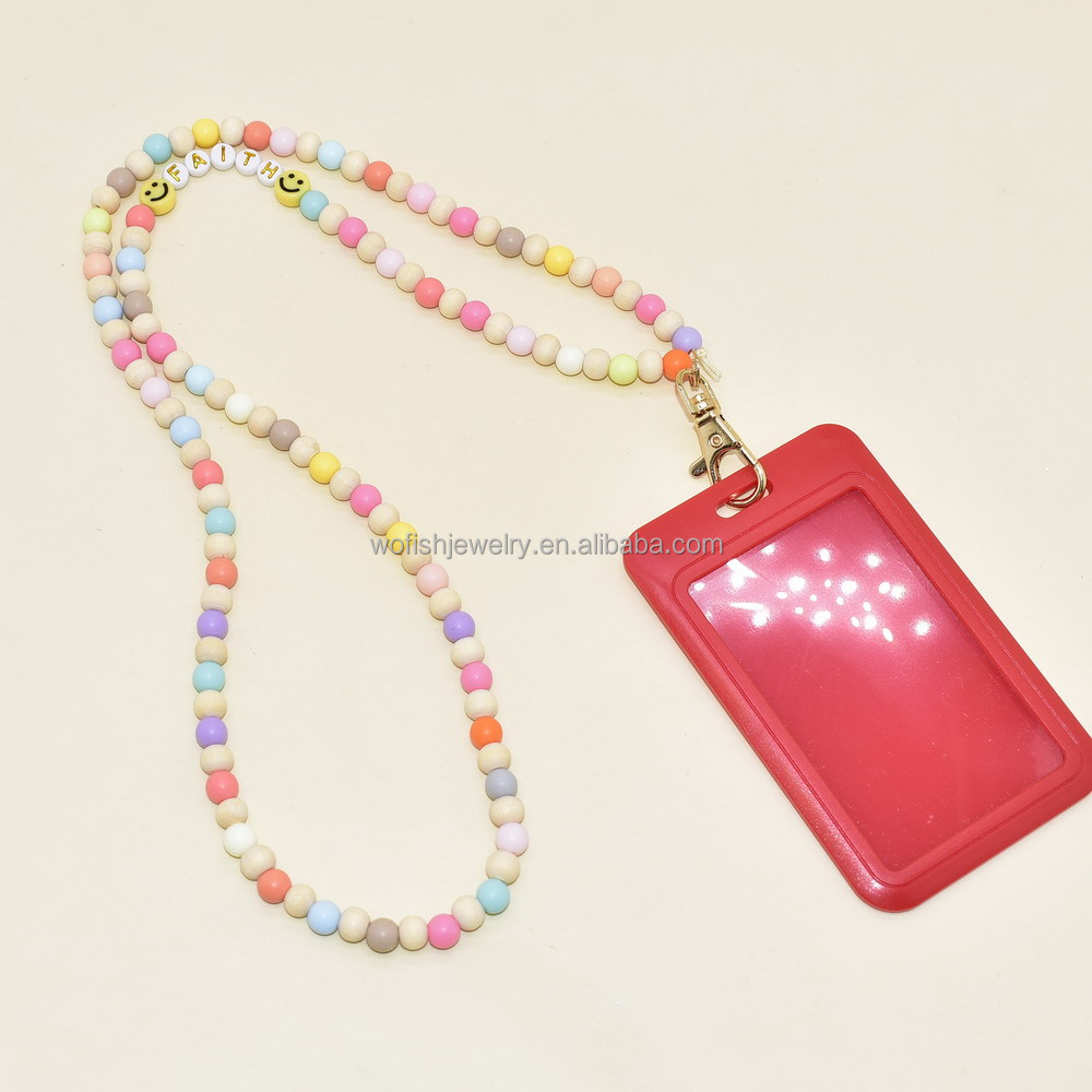 Teacher Appreciation Gifts Pencil Colors Silicone Beads With Notebook Lanyard Keychains Gifts for Girls Promotional Lanyards Image 5