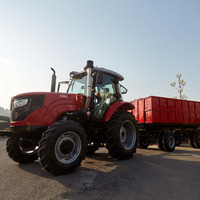 Tractor Agrícola de 110HP con Arado, Rastra, Remolque e Implementos Agrícolas