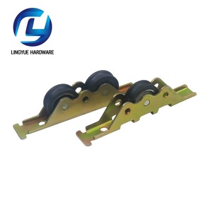 U V Ranura Nylon Polea Ventana Rodillo Carcasa De Hierro Ventana Deslizante Armario Tándem Rodillo Rouleau De Fenetre Coulissante - Product Image 1