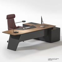 High-End Executive Boss Desk semplice moderno Designer presidente scrivania ufficio Set pannello di legno per Manager