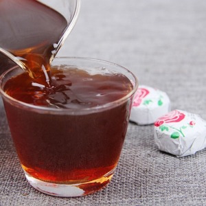 Mini Tuocha <span class=keywords><strong>Rose</strong></span> Pu'er Thé mûr combiné à des herbes, thé à la <span class=keywords><strong>rose</strong></span> rouge, thé santé - Product Image 4