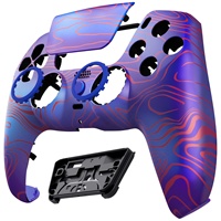 EXtremeRate Luna Coque de remplacement avant repensée avec nouveau design pour manette PS5, faceplate personnalisée avec protection du pavé tactile