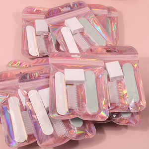 Kit de manucure 5 pièces avec lime à ongles, blocs de ponçage et polissage, brosse anti-poussière et éponge pour usage professionnel et domestique - Product Image 2