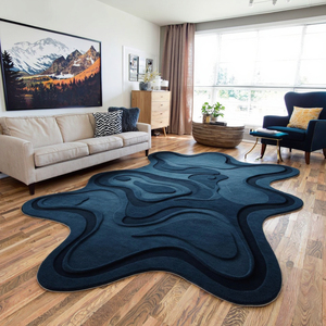 Tappeti e Moquette Personalizzati in Cotone con Design Floreale, Pelo Extra Spesso, Base Antiscivolo, Stile Moderno, Annodati a Mano per Uso Domestico - Product Image 1
