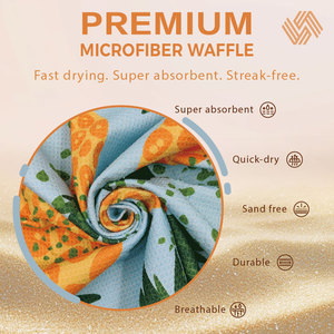<span class=keywords><strong>Serviette</strong></span> de plage en microfibre à séchage rapide avec logo personnalisé Wuxi Ivy Textile, sans sable, à motif gaufré, imprimée par sublimation, pour la vente en gros - Product Image 2
