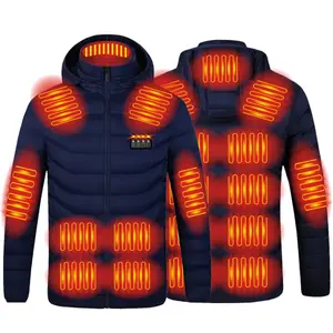 Beheizte Jacke Herren Damen Winter Warme USB-Heiz jacken Mantel Thermostat Beheizte Kleidung Wasserdichte warme Jacken im Freien