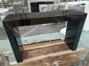 Consolle d'ingresso moderna in marmo Nero Margina nero naturale lucidato per ingresso, corridoio, soggiorno, casa, villa, decorazione - Product Image 5