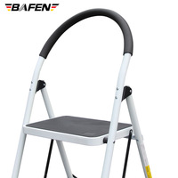 Échelle pliante à 4 marches en forme de A, capacité de 150 kg, en acier au carbone, escalier mobile télescopique multifonctionnel pour l'intérieur