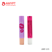 Tubes de brillant à lèvres vides de 10g, souples et compressibles, avec bouchon à vis, pour cosmétiques et rouges à lèvres, emballage en tube plastique personnalisable avec logo, vente en gros