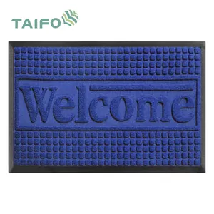 TaiFo tapis de sol en relief, paillasson personnalisé, paillasson d'entrée en caoutchouc pour la maison