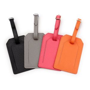 High-end Business Gifts Leather Luggage Tag <b>Suitcase</b> Name Tag Travel Bag Check-In Tag High-end Business Gifts - Product Image 1