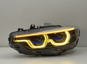 SJC V3 Ikon Style for BMW F8X F80 M3 F82 M4 &amp; F32 13-18 4 Series LED Eyebrow Headlights Amber Yellow White <strong>Daytime</strong> <strong>Running</strong> <strong>Light</strong> - Product Image 2