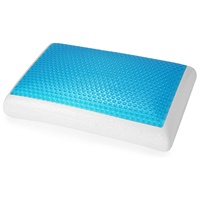 2-in-1 Cool & Warm Quilt ing Baumwoll bezug Rechteck Hals Schlaf kissen mit reversiblen zweiseitigen Kühlgel Memory Foam Bett Verwendung