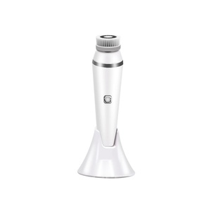 Brosse nettoyante visage rechargeable, étanche, 5 brosses en silicone à poils doux, exfoliantes pour la peau - Product Image 1