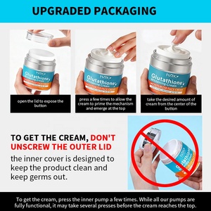 Groothandel 55ml Zachte Textuur Donkere Vlekken Verwijderende Hydraterende Anti-verouderings Glutathion Lichtmakende Verlichtende Gezichtscrème - Product Image 4