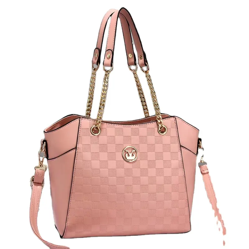 2023 new rhombus pattern leather pu hand bag luxury designer ladies messenger tote