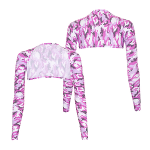 حماية من أشعة الشمس UPF 50 + 42 للنساء طباعة مخصصة كامو تبريد خارجي للكتف فوق البنفسجية - Product Image 3