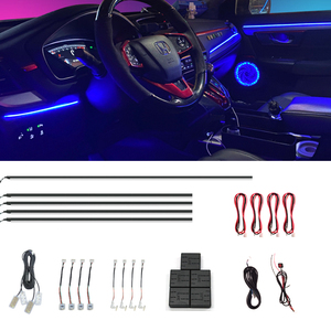 Upgrade Universal 18 in 1 RGB LED Car <b>Interior</b> Ambient Light 64 Color Decoration <b>Accessories</b> - Product Image 1
