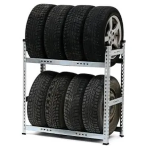 工厂新设计的轮胎架便携式高度可调轮胎展示储物架