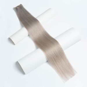 Extensions de cheveux humains vierges à double trame, 100g, origine européenne, qualité supérieure, résistantes à la chute, couleur claire, nouveau donneur pour - Product Image 4