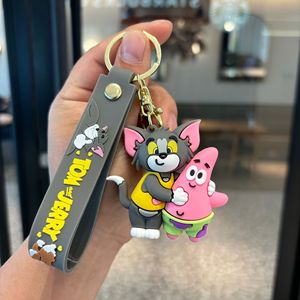 กล่องสุ่มของเล่นการ์ตูนแมวและหนู ตุ๊กตาแอคชั่นฟิกเกอร์ พวงกุญแจน่ารัก ของตกแต่งกระเป๋า อนิเมชั่น ทอมแอนด์<span class=keywords><strong>เจ</strong></span>อร์รี่ - Product Image 4