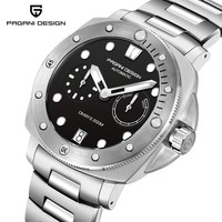 Neuestes Quadratisches Gehäuse Sport Edelstahl Saphirglas Japan-Uhrwerk Automatik 10m Wasserdicht Zeiger Luxus-Charme