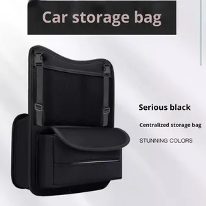 Organisateur de voiture multifonctionnel en cuir PU Sac de rangement de grande capacité avec organisateur entre les sièges pour l'accoudoir central - Product Image 2