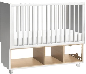 Niños Blanco 4-en-1 Cama de madera <span class=keywords><strong>Convertible</strong></span> <span class=keywords><strong>Cuna</strong></span> de bebé Juego de cama Cunas para niños - Product Image 4