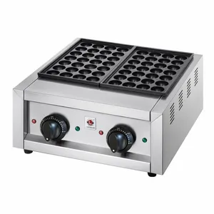 New Commercial Automatic Takoyaki Machine Stainless Steel Falafel Frying and Maize Snack Encusting for Restaurant Use