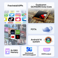 Boîtier intelligent ApplePie 2025 128G CarPlay AI Box Android 13 sans fil CarPlay et Android Auto Qualcomm 8 cœurs 8 Go + 128 Go 5G