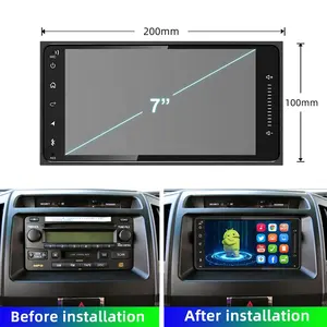 JYT Radio Para otomatis berkabel Carplay nirkabel Android otomatis, Radio Video mobil Android Stereo Double Din 7 inci