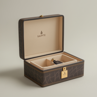 Caja de Embalaje de Perfume de Cuero PU Hecha a Mano y Personalizable Directo de Fábrica