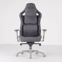 Chaise de bureau et de jeu en cuir PU de haute qualité avec logo personnalisé, rembourrage confortable, soutien lombaire et appuie-tête à mémoire de forme