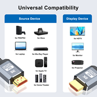 Cable HDMI de ultra alta velocidad 8K con velocidades de transferencia de hasta 48 Gbps, color profundo de 240Hz y 48 bits