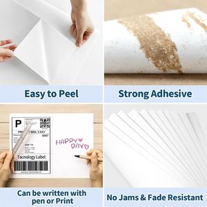 Étiquettes d'expédition FBA imprimables au format A4 8,5x11 pouces, 2 demi-feuilles, adhésif acrylique pour la promotion, les produits d'épicerie, imprimables au laser et à jet d'encre - Product Image 6