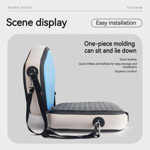 Siège de kayak gonflable Xinfeng épaissi 1,8 kg, confortable, détachable, dossier imperméable en mousse <span class=keywords><strong>EVA</strong></span> et fibre de polyester pour canoë - Product Image 4