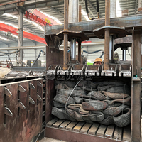 Presse à pneus d'occasion Presse à balles de carton usagé Presse à balles pour ferraille Compacteur de ferraille