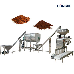 Ligne d'assaisonnement automatique HONGDI, mélangeur à double vis, convoyeur à vis, machines de remplissage et d'emballage, système d'emballage plastique 380V/220V - Product Image 2