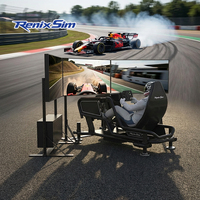 Renixsim F1 Full Motion Sim Simulador de carreras de realidad virtual Simulador de coche hidráulico Máquina de juego
