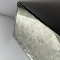 Vente en gros de verre miroir antique vieilli personnalisé de n'importe quelle taille pour des applications architecturales décoratives avec motif nuageux