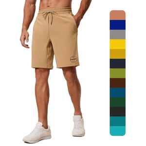 Người đàn ông của thể thao 180gsm trọng lượng nhẹ nylon chạy quần short Nhanh khô đàn hồi eo màu rắn dây rút co giãn lưới - Product Image 1