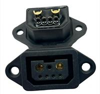 Chargeur de vélo électrique 2 + 4 connecteurs prise pour batterie de berceau mâle femelle boîtier PC 30A Contacts plaqués or pour l'alimentation