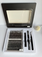 Kit de cils en grappe DIY personnalisables en gros, 60D préfabriqués, volume 9-16mm, faux cils en vison de longueurs mixtes
