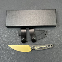 Couteau à lame fixe pleine longueur en acier M390 avec manche G10, couteau de chasse multifonctionnel d'extérieur avec étui, outil EDC, vente en gros, OEM