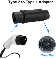 Adaptateur de charge EV 32A, connecteur IEC 62196 Type 2 à Type 1 pour station EV Type 2, véhicule électrique