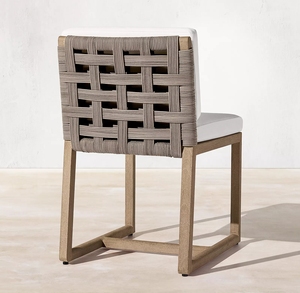 Ensemble de tables et chaises de salle à manger d'extérieur de luxe, modernes, en rotin et teck, imperméables, pour hôtels, villas, fermes et jardins - Product Image 4