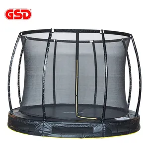 GSD 10FT inground טרמפולינה חיצוני חדר כושר באנג 'י טרמפולינה עם בטיחות מתחמים עם GS/CE תעודה